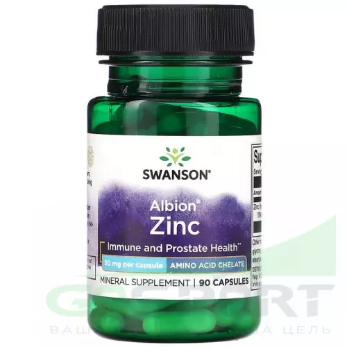  Swanson Ultra Albion Chelated Zinc 30 mg 90 капсул