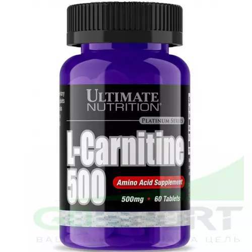  Ultimate Nutrition L-CARNITINE 500 60 таблеток, нейтральный