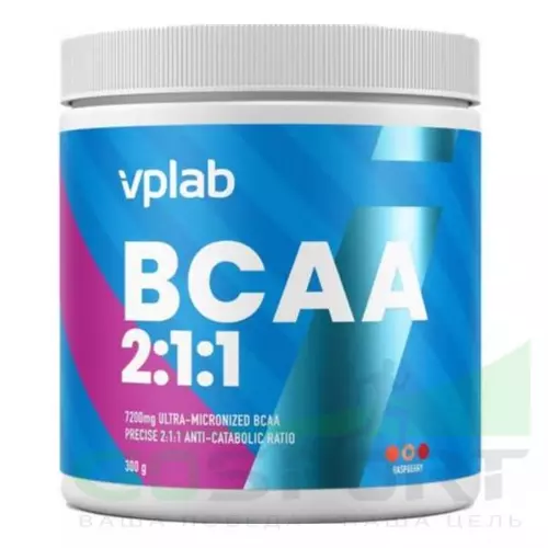 БСАА VP Laboratory BCAA 2:1:1 300 г, Малина