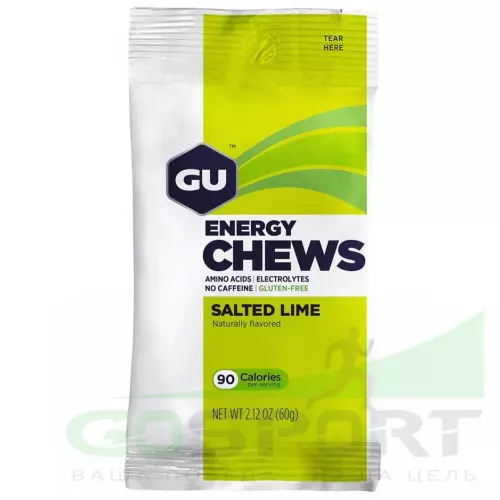  GU ENERGY Мармеладки GU Energy Chews 1 х 8 конфет, Соленый лайм