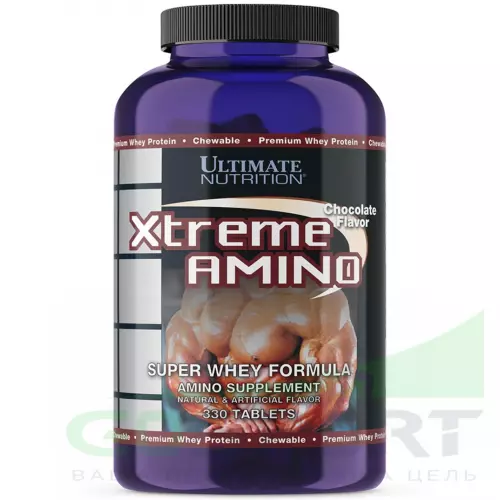 Аминокислоты Ultimate Nutrition Xtreme Amino Super 330 жевательных таблеток, Шоколад