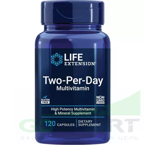 Витаминный комплекс Life Extension Two-Per-Day Multivitamin 120 капсул