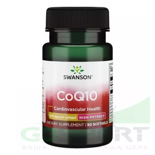  Swanson Ultra Mega COQ10 100 mg 50 капсул