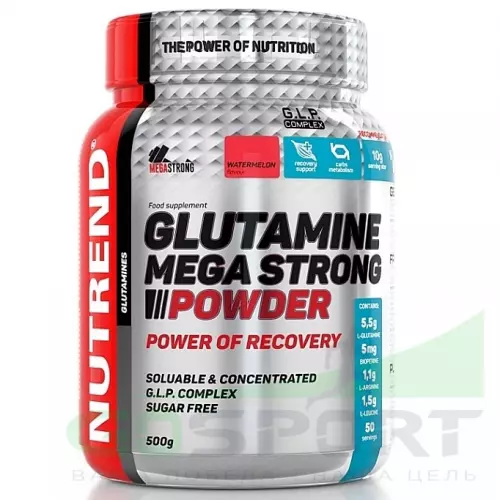 L-Glutamine NUTREND GLUTAMINE Mega Strong Powder 500 г, Груша