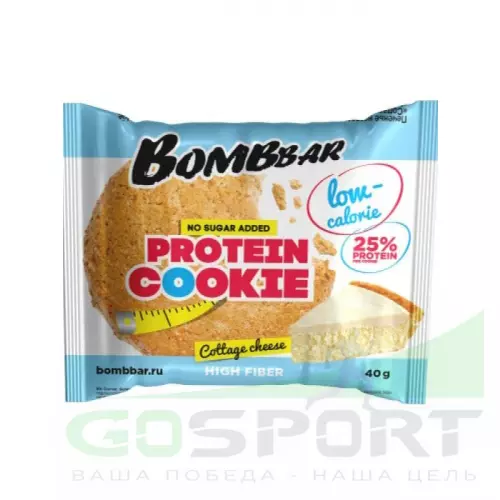 Протеиновый батончик Bombbar Protein cookie 40 40 г, Творожный