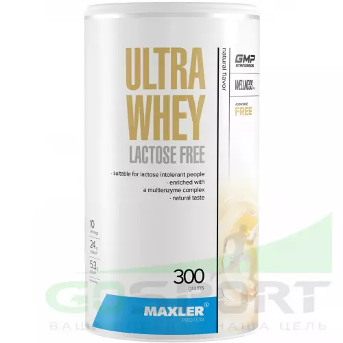  MAXLER Ultra Whey Lactose Free 300 г, Натуральный