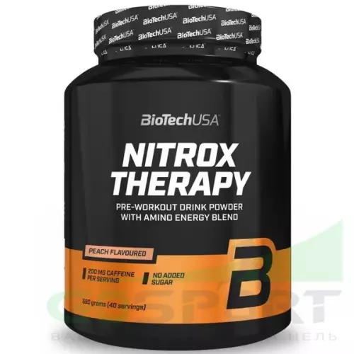 Предтреник BiotechUSA Nitrox Therapy 680 г, Персик
