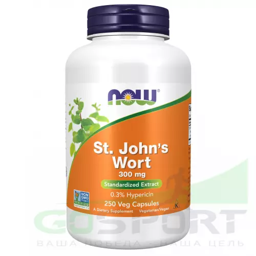  NOW FOODS St. John's Wort 300 mg 250 веган капсул