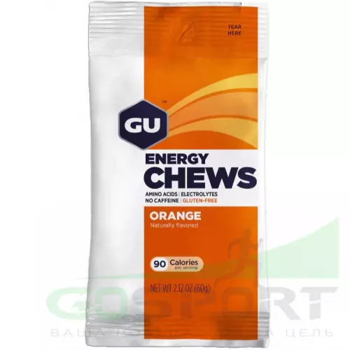  GU ENERGY Мармеладки GU Energy Chews 1 х 8 конфет, Апельсин