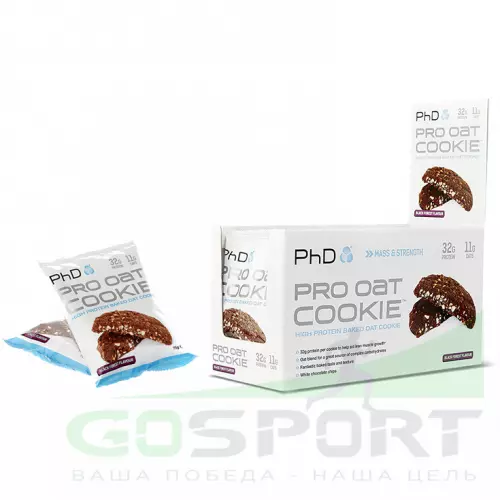 Протеиновый батончик PhD Nutrition Pro Oat Cookie 75 гр, Черный лес