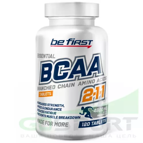 БСАА Be First BCAA Tablets  2:1:1 120 таблеток