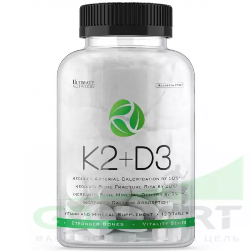  Ultimate Nutrition K2+D3 120 таб.