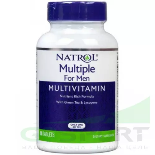  Natrol Multiple for Men Multivitamin 90 таблеток, Нейтральный