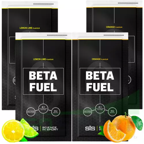 Углеводная загрузка SCIENCE IN SPORT (SiS) Beta Fuel MIX4, Лимон-Лайм, Апельсин