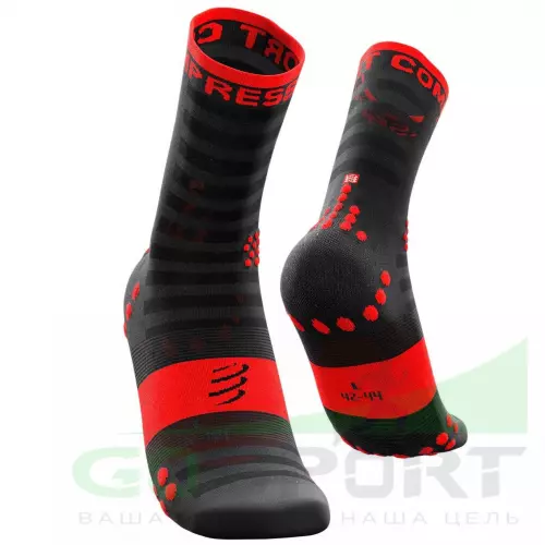 Компрессионные носки Compressport Носки Run Ultralight High v3 Черный T1