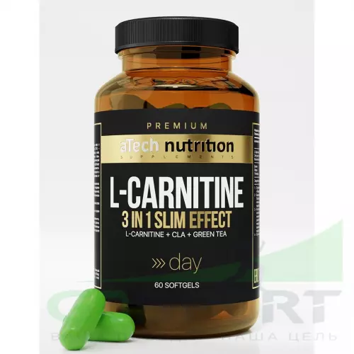  aTech Nutrition L-Carnitine Slim Effect Premium 60 капсул, Нейтральный