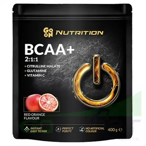  GO ON Nutrition BCAA+ 2:1:1 Citrulline Malate, Glutamine, Vitamin C 400 г, Красный апельсин