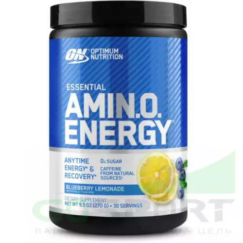 Аминокислоты OPTIMUM NUTRITION Essential Amino Energy 270 г, Черничный Лимонад