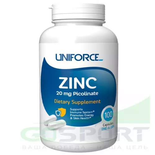  Uniforce Zinc 20 mg 100 капсул