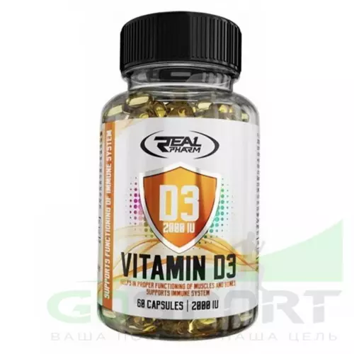  Real Pharm Vitamin D3 2000 IU 60 капсул