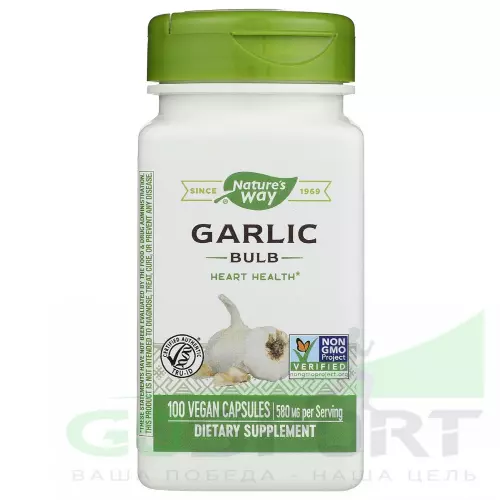 Nature's Way Garlic Bulb 100 веганских капсул