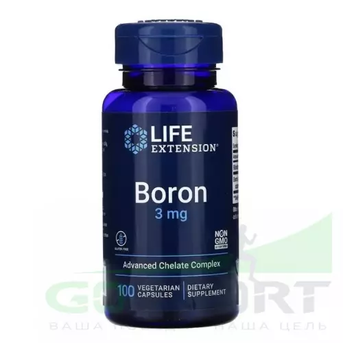  Life Extension Boron 3 mg 100 вегетарианских капсул