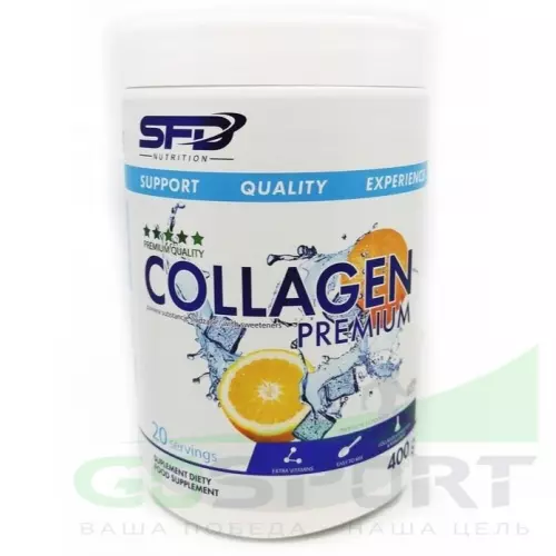  SFD Collagen Premium 400 г, Апельсин