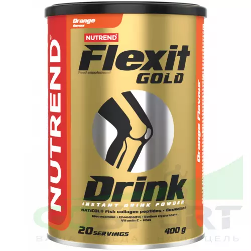 Комплекс хондропротекторов NUTREND FLEXIT GOLD DRINK 400 г, Апельсин