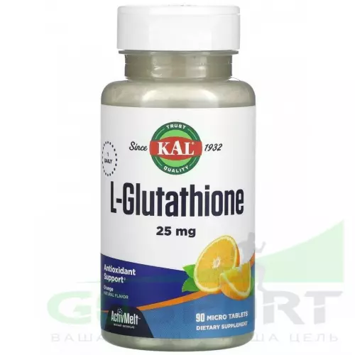  KAL L-Glutathione ActivMelt 25 mg 90 таблеток