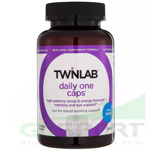 Витаминный комплекс Twinlab Daily One Caps с железом 180 капсул