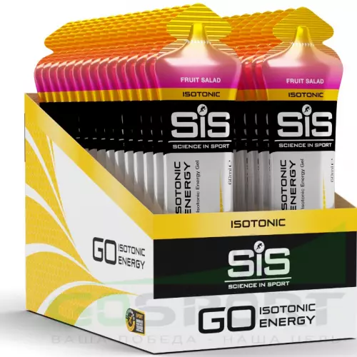 Гель питьевой SCIENCE IN SPORT (SiS) GO Isotonic Energy Gels 30 x 60 мл, Фруктовый салат