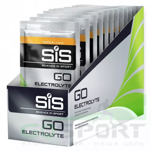 Изотоник SCIENCE IN SPORT (SiS) GO Electrolyte Powder 18 x 40 г, Тропические фрукты