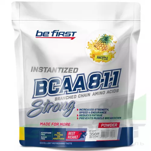  Be First BCAA 8:1:1 Instantized powder (БЦАА быстрорастворимые) 350 г, Ананас