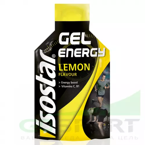 Гель питьевой ISOSTAR Energy Gel no caffeine 1 саше, Лимон