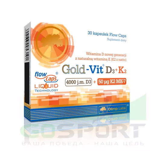  OLIMP Gold-Vit D3+K2 4000 IU 30 капсул