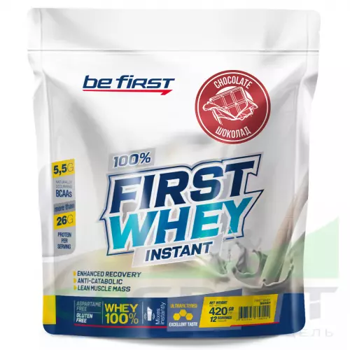  Be First First Whey Instant (сывороточный протеин) 420 г, Шоколад