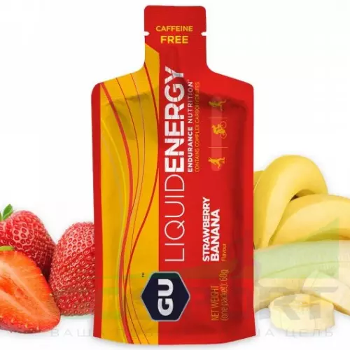 Гель питьевой GU ENERGY GU Liquid Enegry Gel no caffeine 60 г, Клубника-банан