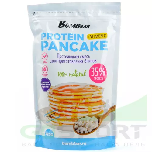 Заменитель питания Bombbar Protein Pancake 420 г, Творог
