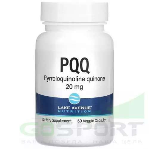  Lake Avenue Nutrition PQQ 20 mg 60 вегетарианских капсул