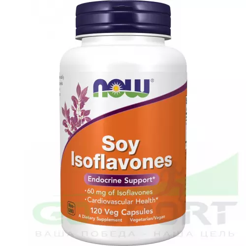  NOW FOODS Soy Isoflavones 150 mg 120 веган капсул