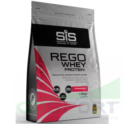  SCIENCE IN SPORT (SiS) REGO Whey Protein 1350 г, Клубника