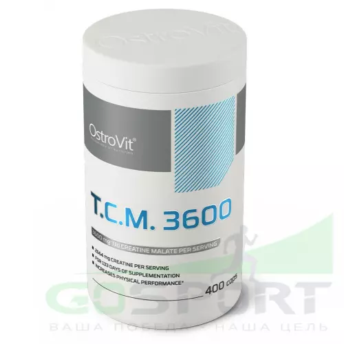 Tri-Креатин Малат OstroVit T.C.M. Creatine Malate 3600 mg 400 капсул