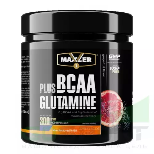  MAXLER BCAA + Glutamine 300 g 2:1:1 300 г, Грейпфрут