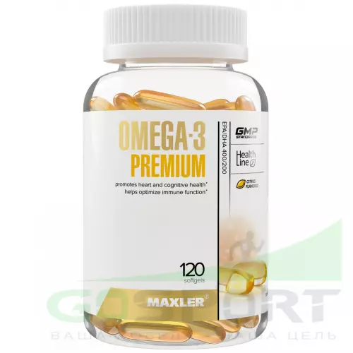 Омена-3 MAXLER Omega-3 Premium (USA) 120 капсул