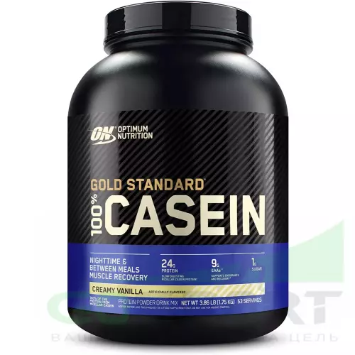 Казеиновый протеин OPTIMUM NUTRITION 100% Casein Gold Standard 1750 г, Ванильный крем
