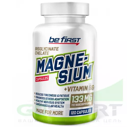  Be First MAGNESIUM CHELATE + B6 120 капсул