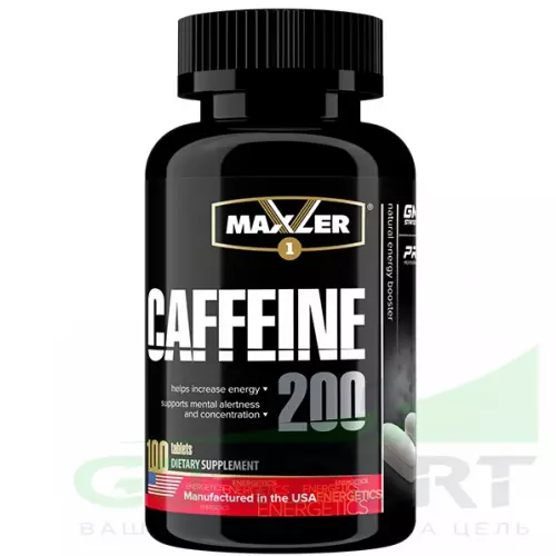 Кофеин MAXLER (USA) Caffeine 200 100 таблеток, Нейтральный