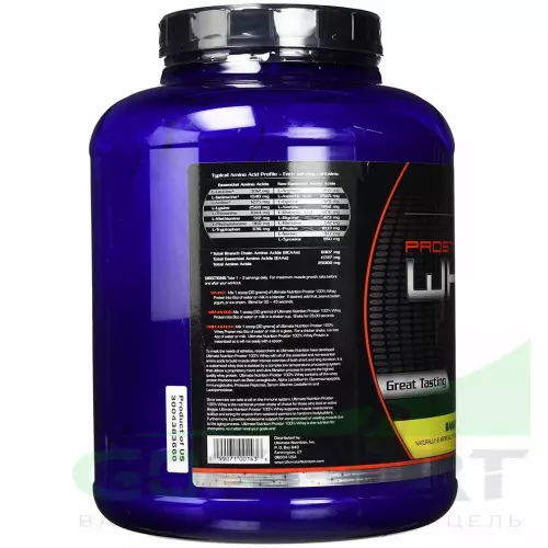  Ultimate Nutrition Prostar Whey 2390 г, Банан