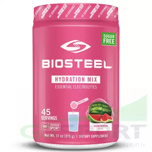 Изотоник BioSteel Sports Hydration Mix 315 г, Арбуз