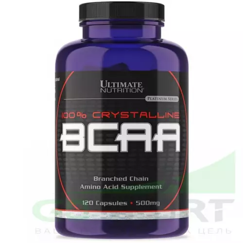 БСАА Ultimate Nutrition 100% Crystalline BCAA 500mg 120 капсул
